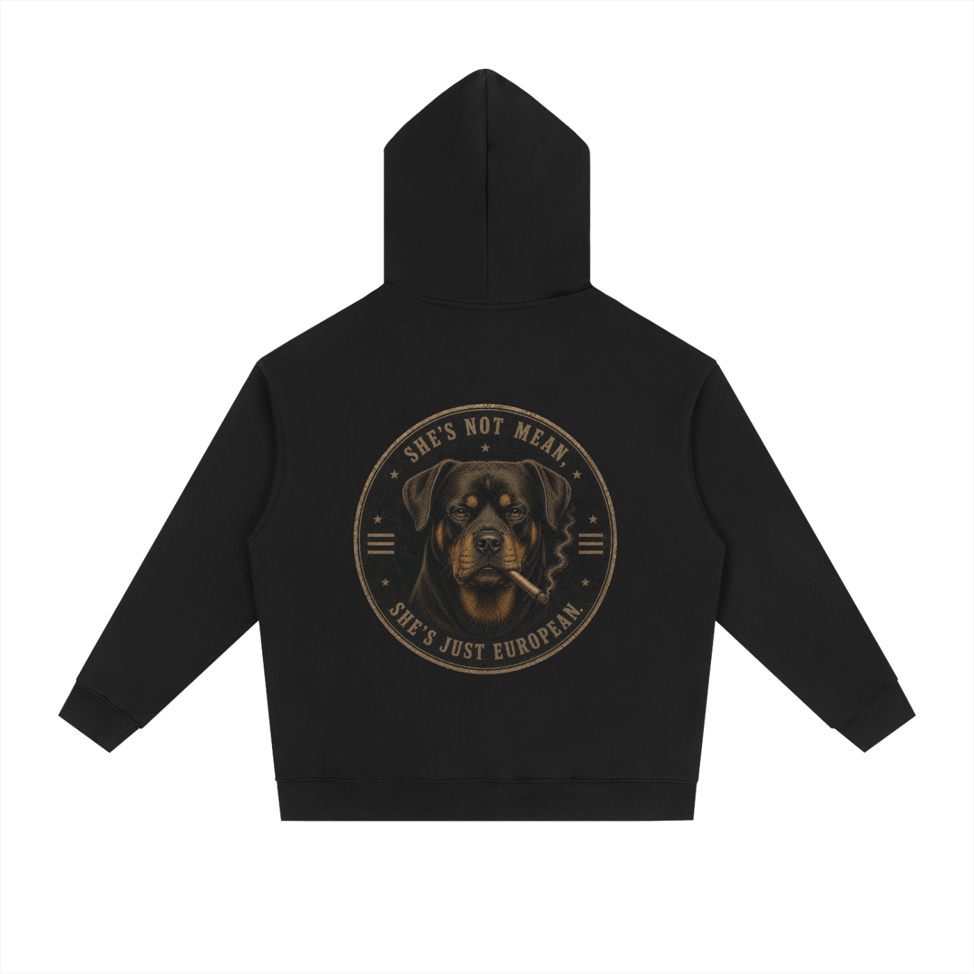Rottweiler (Female) — Heavyweight Hoodie