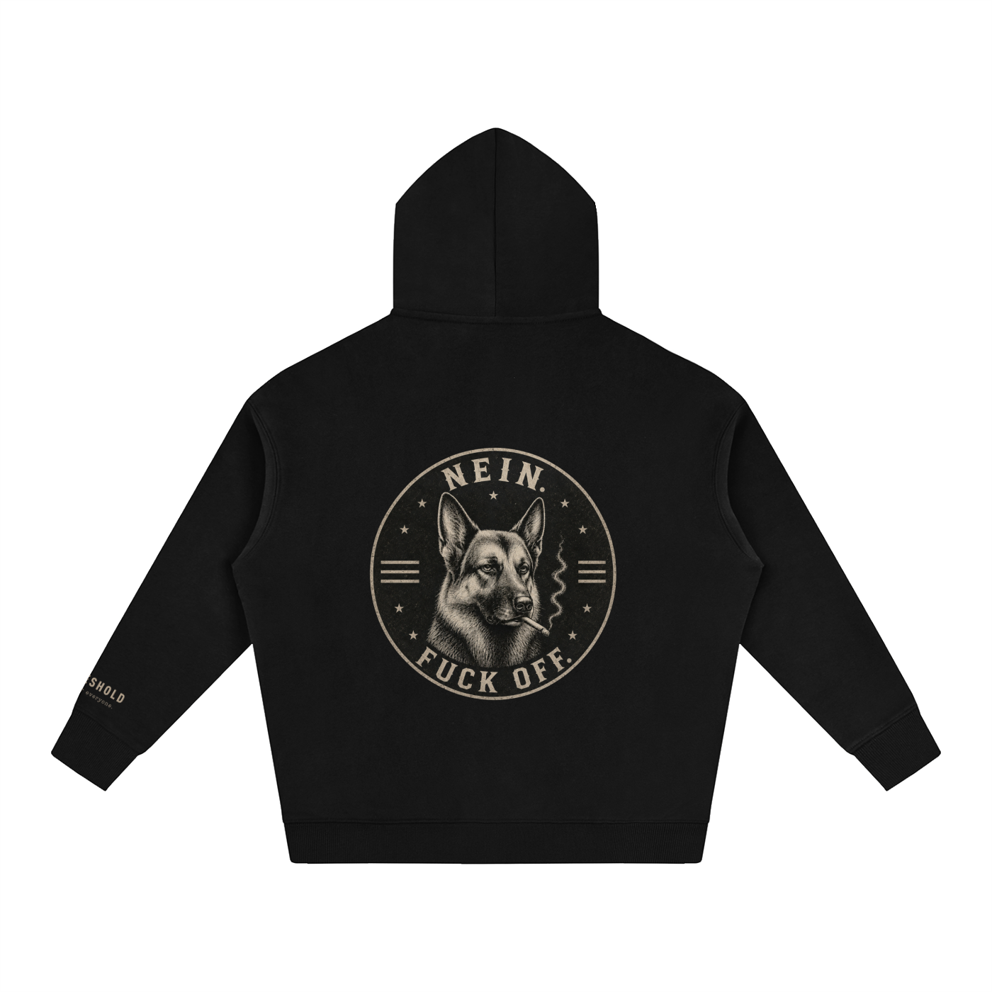German Shepherd "Nein" — Oversized Hoodie