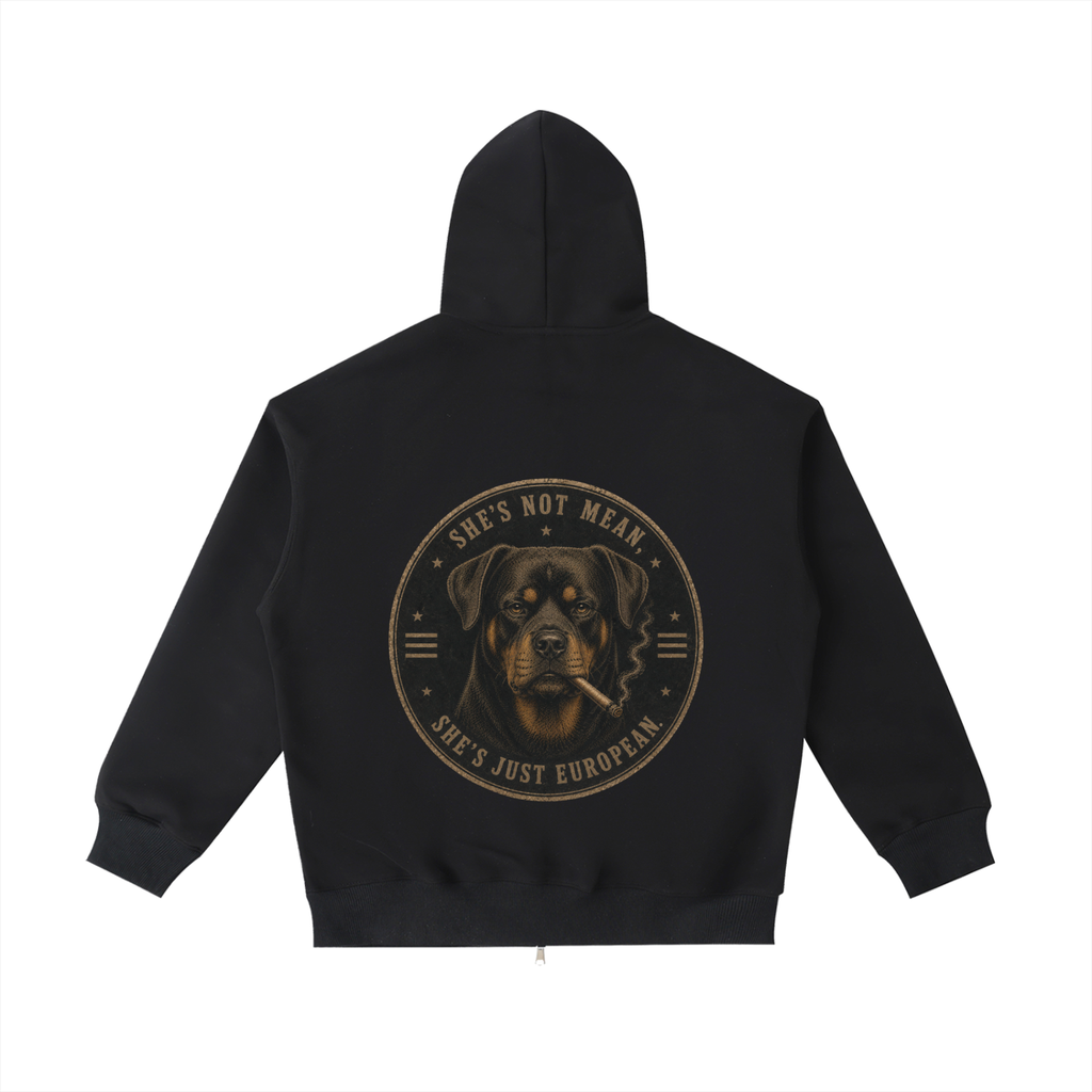 Rottweiler (Female) — Zip Hoodie