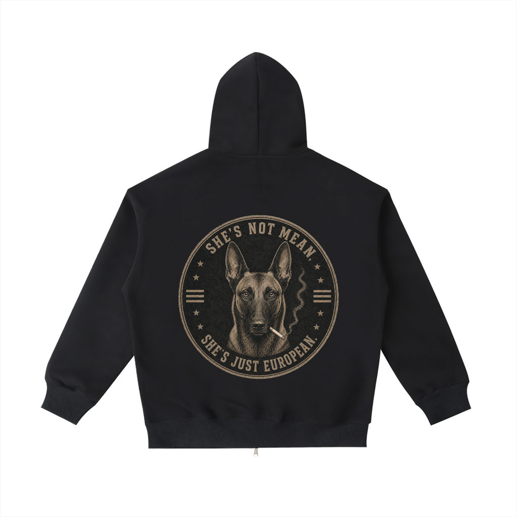 Belgian Malinois (Female) — Zip Hoodie